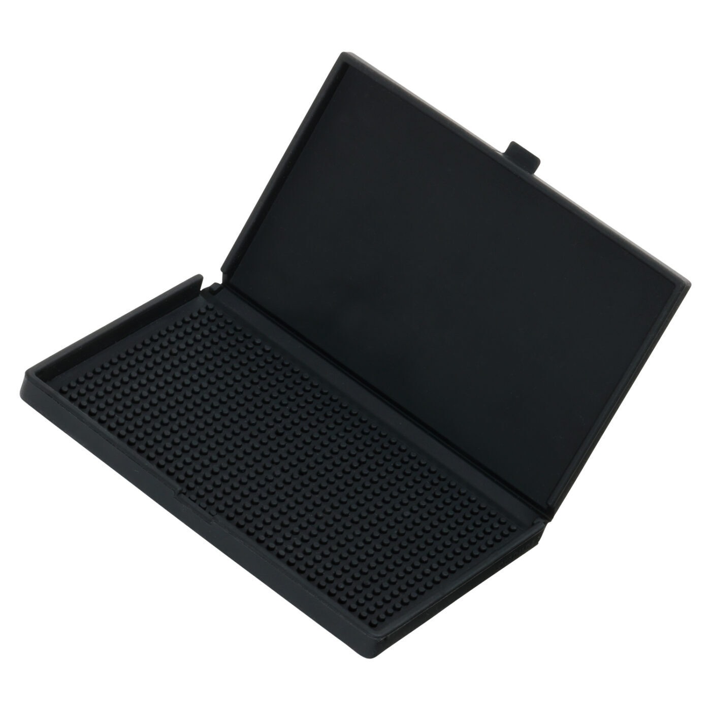The nanoblock PAD NB-020 opened flat, showing the silicone bumps across its surface
