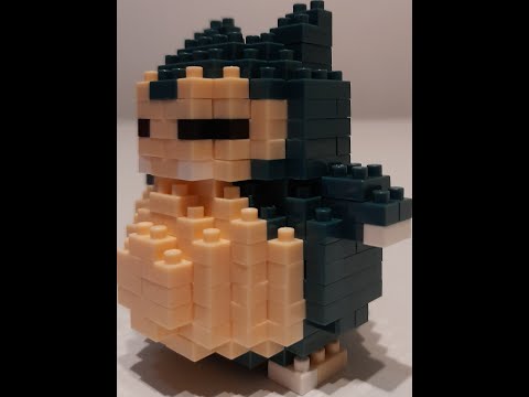 Snorlax Nanoblock NBPM_012 building video by darknido